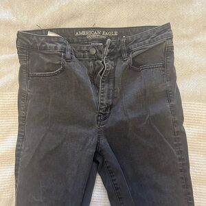 American Eagle Black Skinny Jeans Extra Long